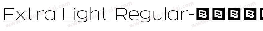 Extra Light Regular字体转换